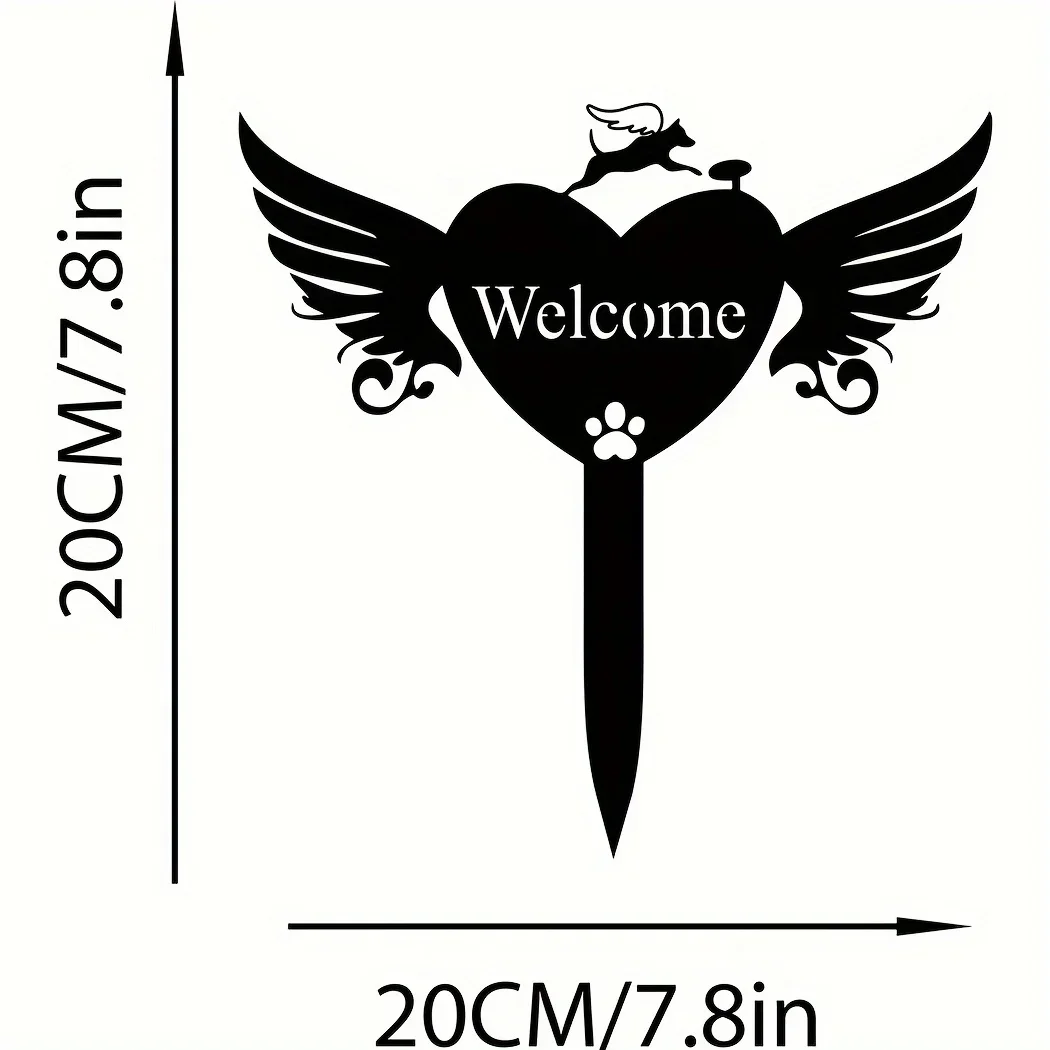 HELLOYOUNG Dog Memorial Stake Heart Wings Metal Dog Garden Stake Iron Decor Name Yard Stake Metal Dog Memorial Marker Pet Memo
HELLOYOUNG Dog Memorial Stake Heart Wings Metal Dog Garden Stake Iron Decor Name Yard Stake Metal Dog Memorial Marker Pet Memo