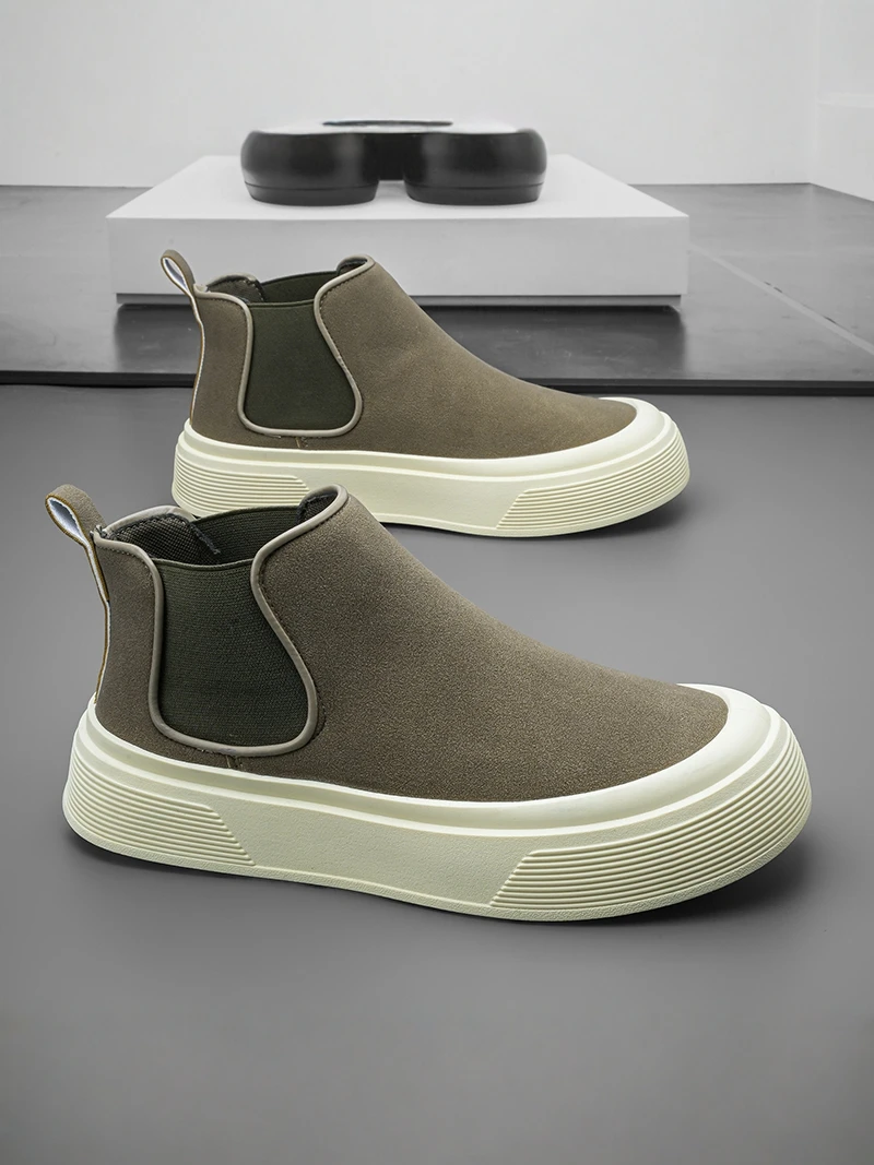 Lightweight Casual Men's Boots Thick Bottom High Top Slip-On Work Shoes Anti-Slip Comfortable All-Match Summer Footwear
Lightweight Casual Men's Boots Thick Bottom High Top Slip-On Work Shoes Anti-Slip Comfortable All-Match Summer Footwear