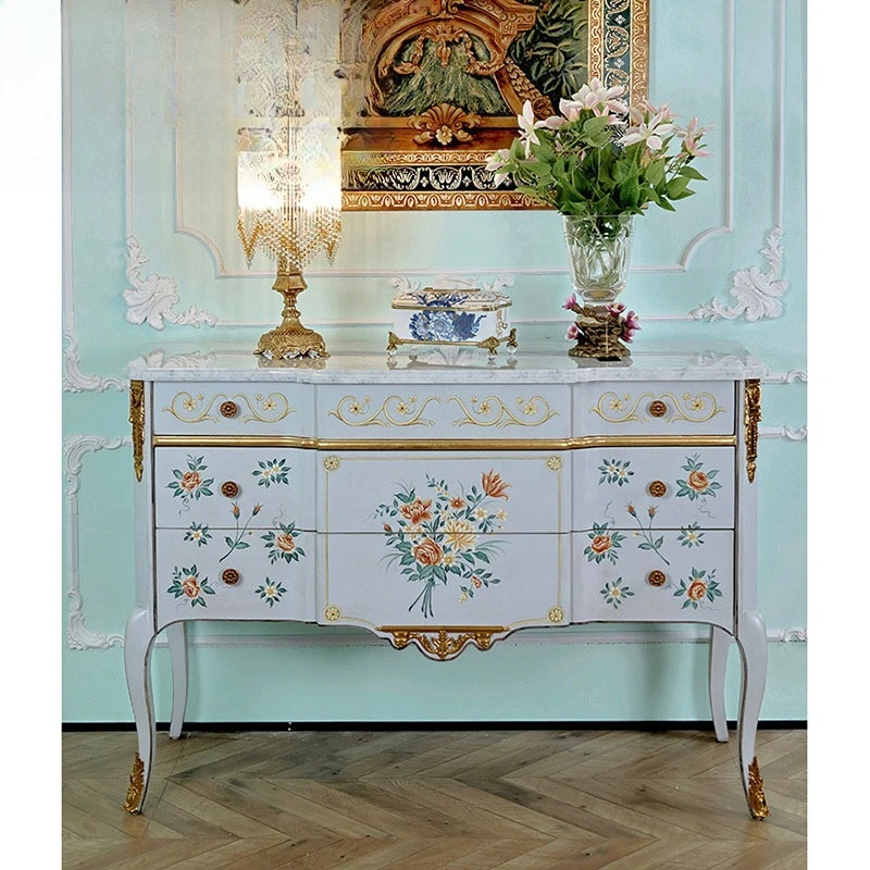European Birch Living Room Locker French Painted Painting Foyer Entrance Cabinet Decorative Cabinet Furniture
European Birch Living Room Locker French Painted Painting Foyer Entrance Cabinet Decorative Cabinet Furniture