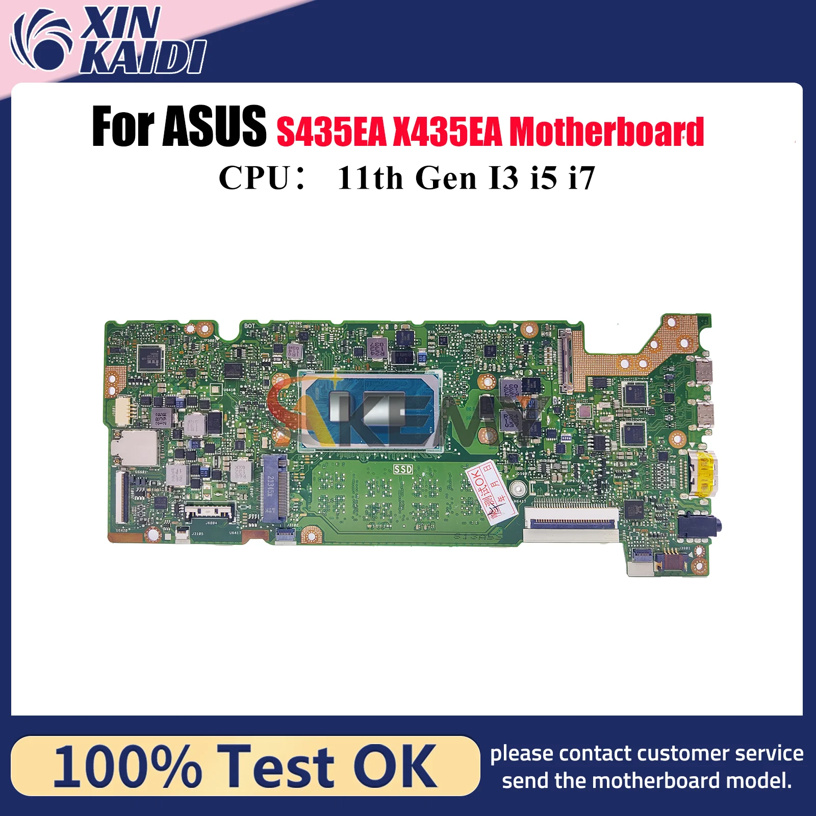 X435EA Laptop Motherboard For ASUS VivoBook S435EA X435EA X435E Notebook Mainboard With 11th Gen I3 i5 i7 tests OK fast shipping
X435EA Laptop Motherboard For ASUS VivoBook S435EA X435EA X435E Notebook Mainboard With 11th Gen I3 i5 i7 tests OK fast shipping