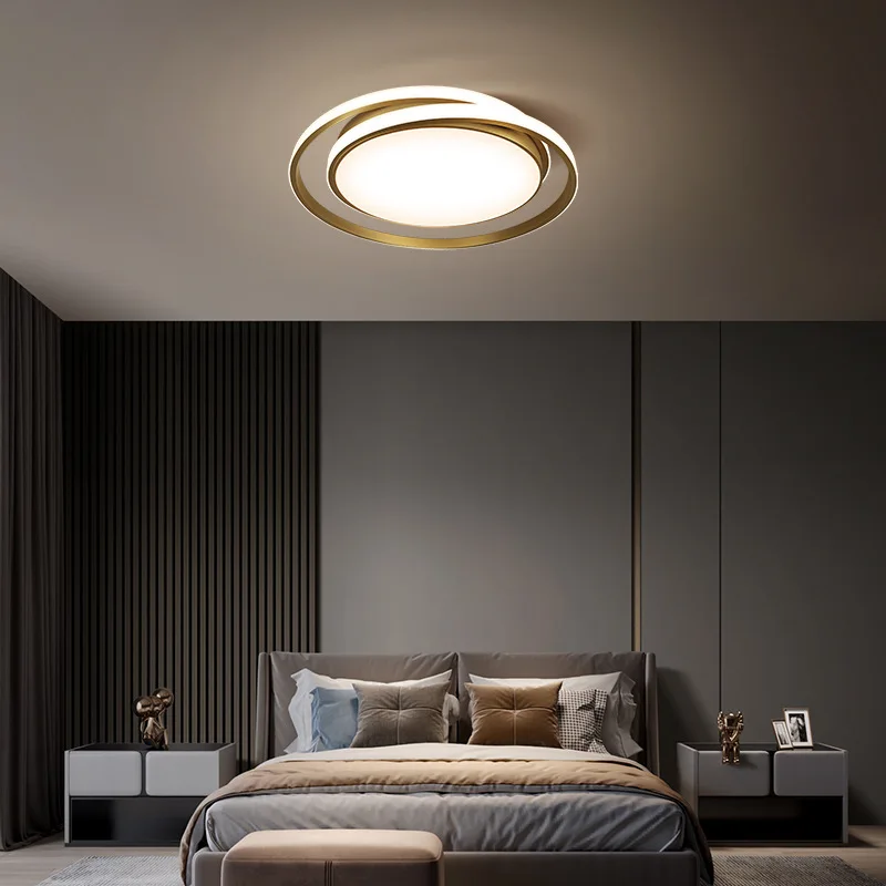 Full copper bedroom ceiling light modern minimalist master bedroom
Full copper bedroom ceiling light modern minimalist master bedroom