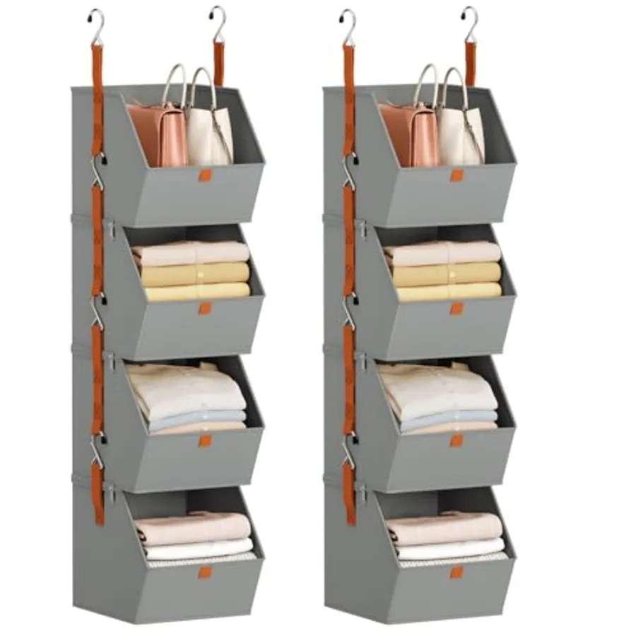 Hanging Closet Organizer Tier - Clothes Hanging, Space-Saving Closet System, Fabric Storage Bins Bedroom Organization, Collapsi
Hanging Closet Organizer Tier - Clothes Hanging, Space-Saving Closet System, Fabric Storage Bins Bedroom Organization, Collapsi