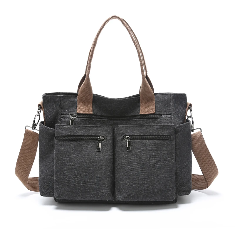 Canvas Tote Bag for Women Large Capacity Casual Shoulder Bag Multiple Zipper Pockets Adjustable Strap Daily Use Handbag
Canvas Tote Bag for Women Large Capacity Casual Shoulder Bag Multiple Zipper Pockets Adjustable Strap Daily Use Handbag