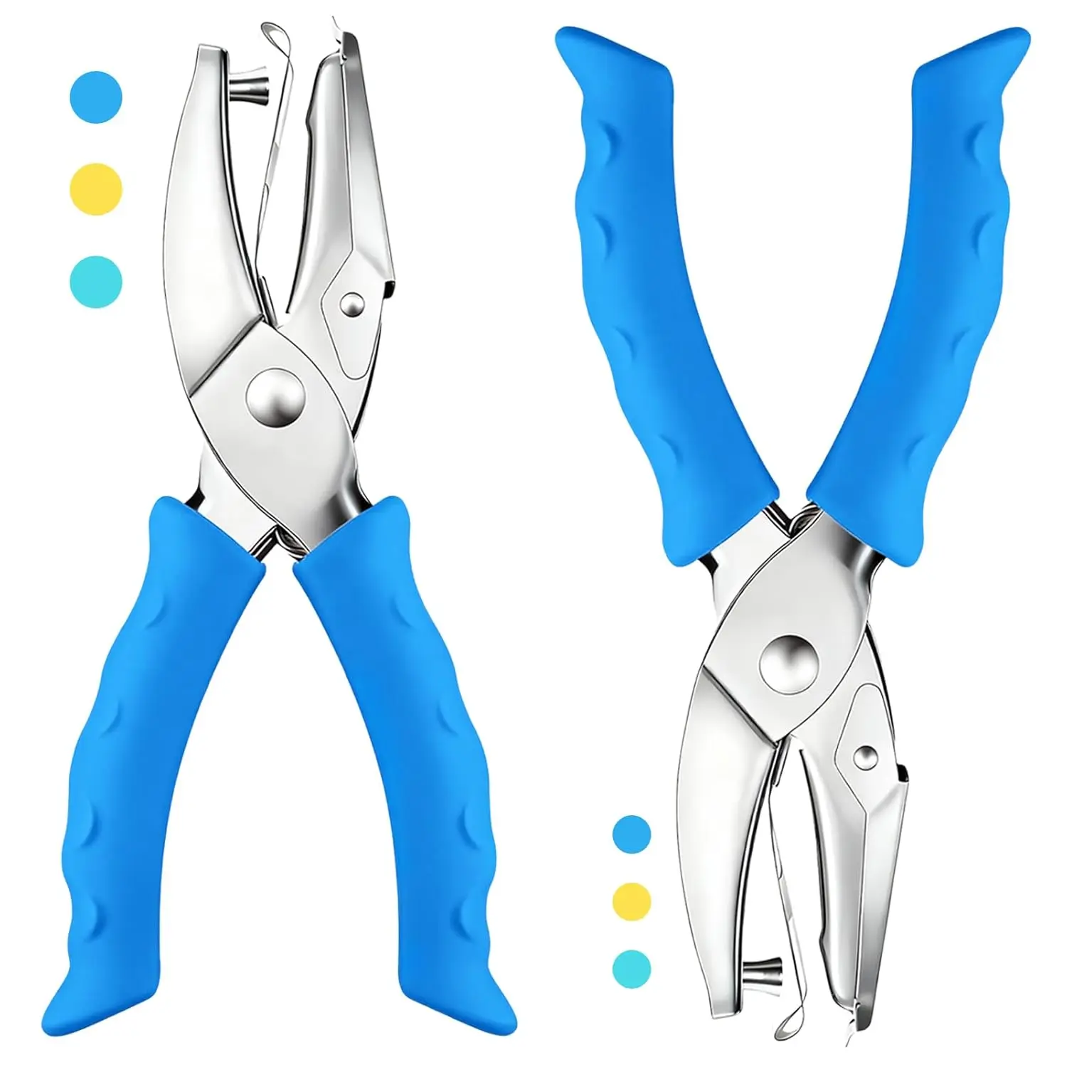 2 Pcs Single Hole Punch, 1/4" & 1/8" Heads, Soft Grip Handheld Puncher for Paper Crafts, Scrapbooking, Office, Classroom
2 Pcs Single Hole Punch, 1/4" & 1/8" Heads, Soft Grip Handheld Puncher for Paper Crafts, Scrapbooking, Office, Classroom