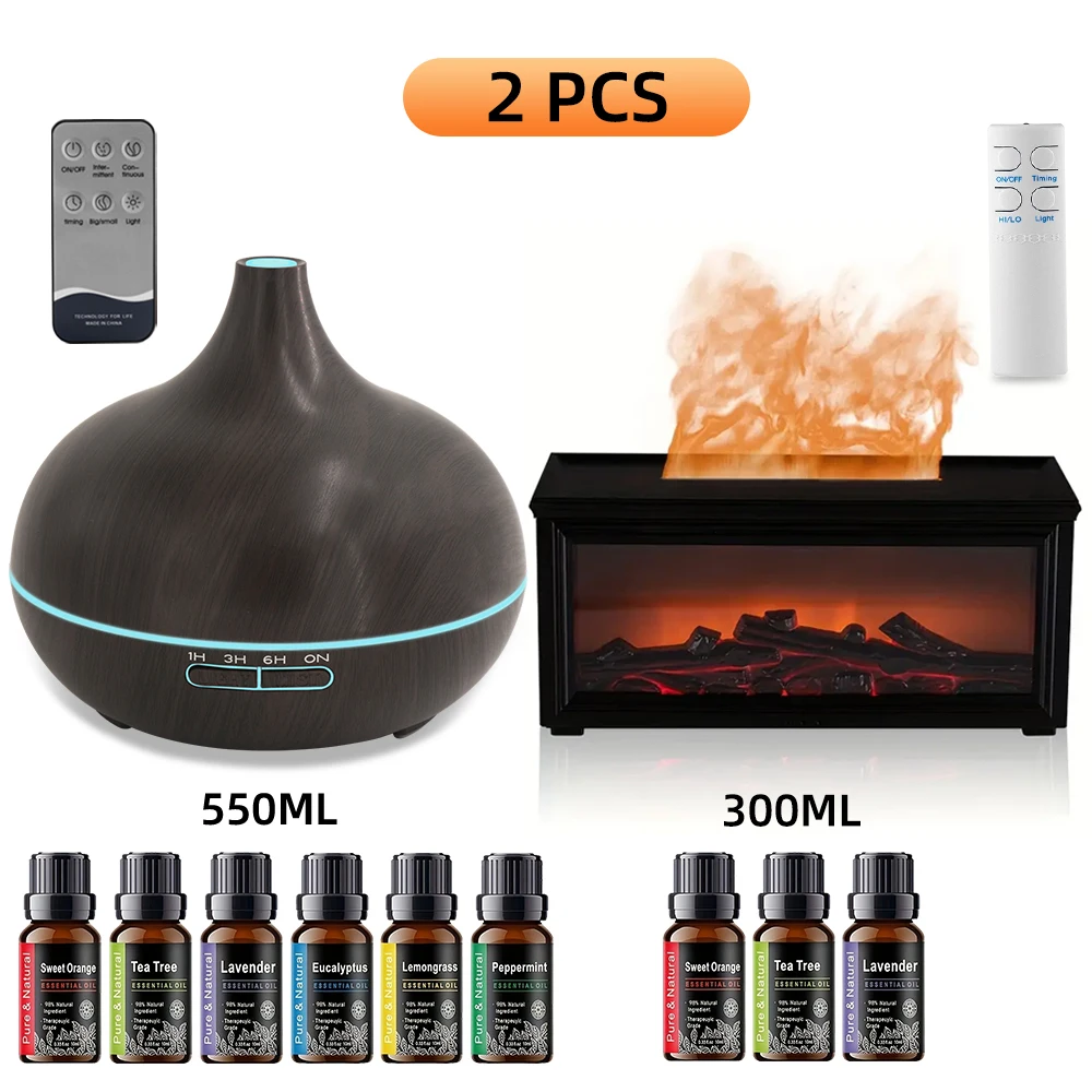 The Aromatherapy Gift Set 2 Cool Mist Diffuser & Humidifiers with 7-Color LED Mood Lights & Sound Wave Therapy for Bedroom, Off
The Aromatherapy Gift Set 2 Cool Mist Diffuser & Humidifiers with 7-Color LED Mood Lights & Sound Wave Therapy for Bedroom, Off