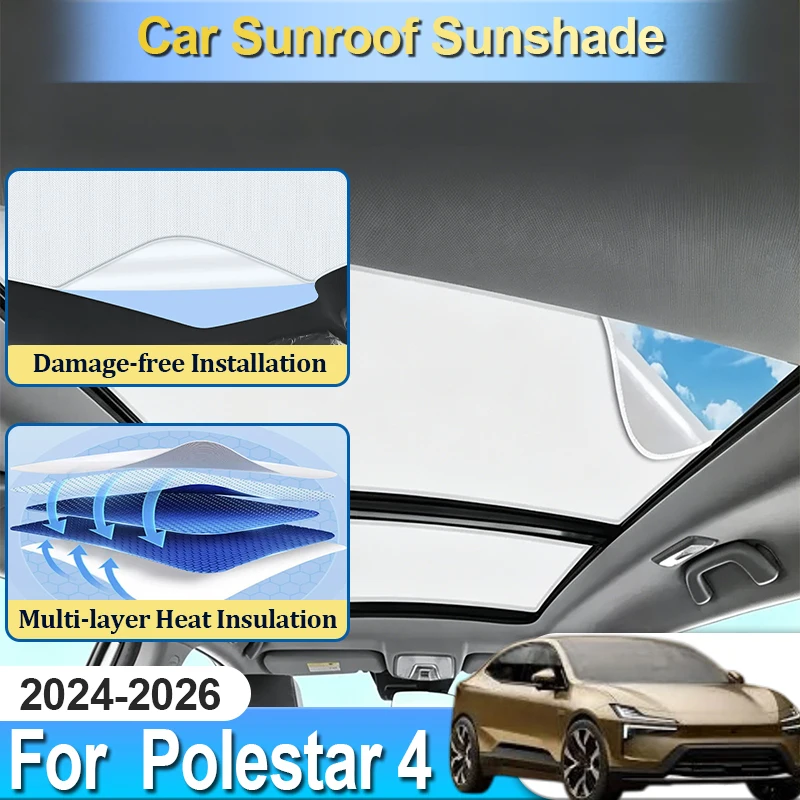 For Polestar 4 P417 Accesories 2026 2025 2024 Electrostatic No Glue Static Sunroof Sunshade Sun Cover Blocker Car Tools UV Block
For Polestar 4 P417 Accesories 2026 2025 2024 Electrostatic No Glue Static Sunroof Sunshade Sun Cover Blocker Car Tools UV Block