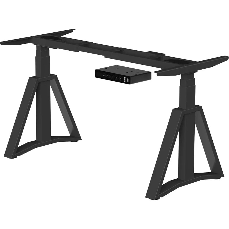 Electric Height Adjustable Sitting Standing Desk Frame Dual Motors 3 Stages Sit Stand Desk Base Legs Only (Black)
Electric Height Adjustable Sitting Standing Desk Frame Dual Motors 3 Stages Sit Stand Desk Base Legs Only (Black)