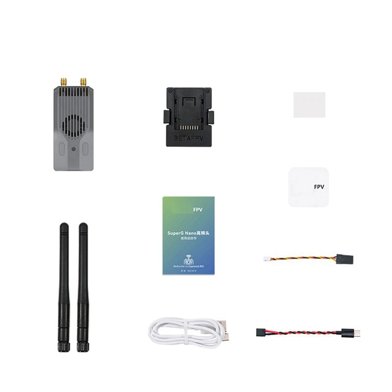 FPV Superg Nano ELRS 2.4G RF Module 1W Dual-Frequency Diversity Transmitter For RC FPV Traversing Drones DIY Easy To Use Gray
FPV Superg Nano ELRS 2.4G RF Module 1W Dual-Frequency Diversity Transmitter For RC FPV Traversing Drones DIY Easy To Use Gray