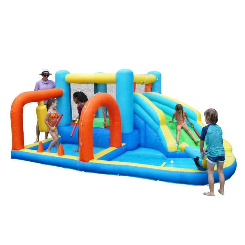 Children's bouncy castle indoor household small bouncy castle water play children jumping bed slide combination 
Children's bouncy castle indoor household small bouncy castle water play children jumping bed slide combination
