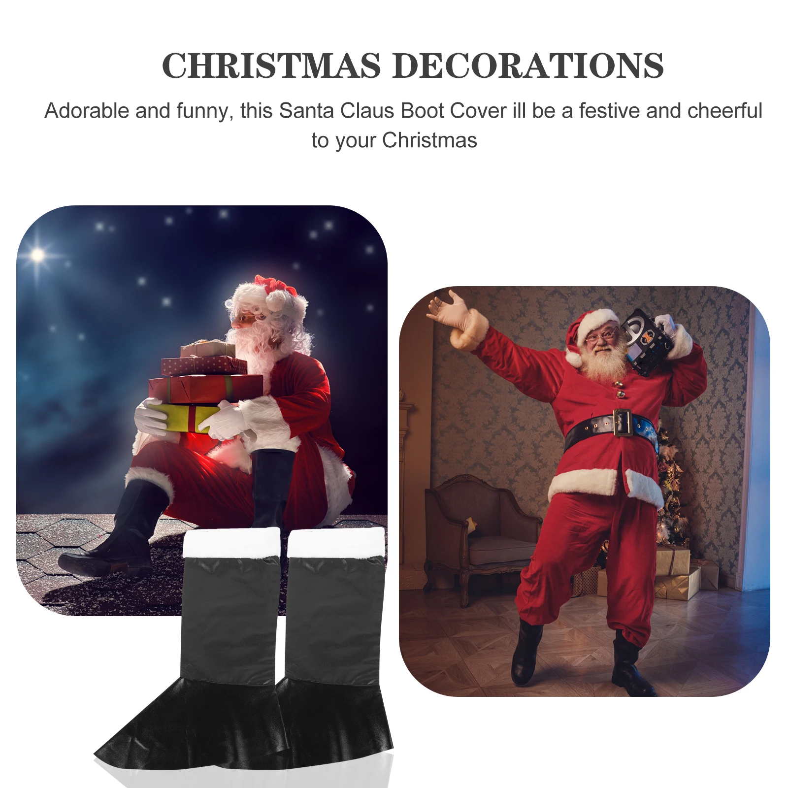 1 Pair Santa Claus Boot Cover Christmas Sock Shoe Costume Accessories Decor Prop Party Favors Cosplay Shoe Cover
1 Pair Santa Claus Boot Cover Christmas Sock Shoe Costume Accessories Decor Prop Party Favors Cosplay Shoe Cover