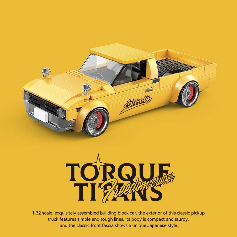 324PCS Retro Pickup Truck Building Blocks Set MOC Technical Speed Car Model Desktop Decoration Puzzle Toy Gift for Kids Adults
324PCS Retro Pickup Truck Building Blocks Set MOC Technical Speed Car Model Desktop Decoration Puzzle Toy Gift for Kids Adults