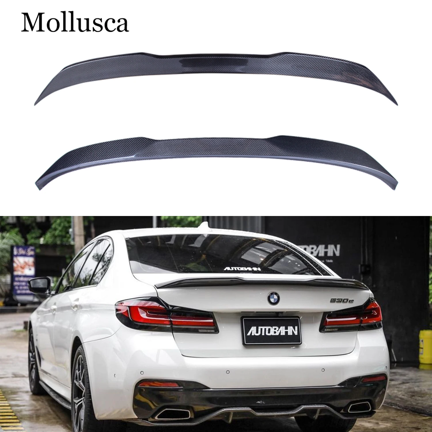 For BMW 5 Series G30 G38&M5 F90 DA Style Carbon fiber Rear Spoiler Trunk wing 2016-2023
For BMW 5 Series G30 G38&M5 F90 DA Style Carbon fiber Rear Spoiler Trunk wing 2016-2023