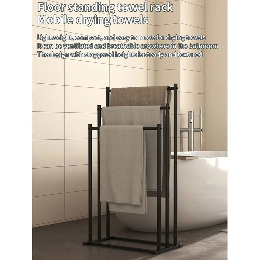 Heavy Duty 3Tier Towel Drying Stand, Freestanding Towel Rack With Stable Metal Structure, Fits All Size Towels, Bath Sheets, Ro
Heavy Duty 3Tier Towel Drying Stand, Freestanding Towel Rack With Stable Metal Structure, Fits All Size Towels, Bath Sheets, Ro