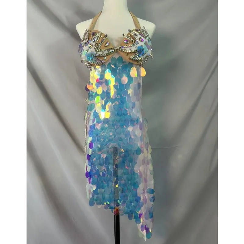 Belly Dance Costume Womens Belly Dancing Suit New Stage Mermaid Sequin Sparkling Suit Customized Luxury Stage Competition Suit
Belly Dance Costume Womens Belly Dancing Suit New Stage Mermaid Sequin Sparkling Suit Customized Luxury Stage Competition Suit