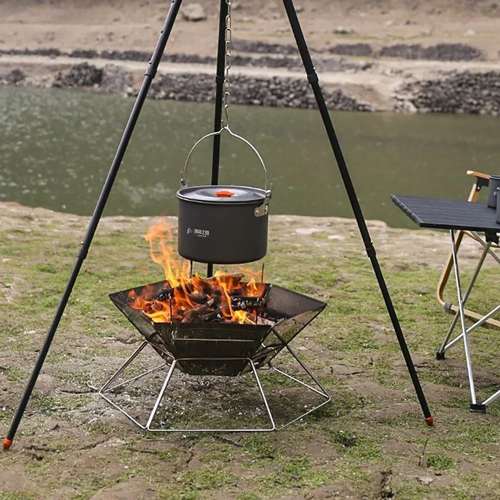 Outdoor Camping Stainless Steel BBQ Fire Rack Portable Wood Stove Folding Pentagonal Fire Station
Outdoor Camping Stainless Steel BBQ Fire Rack Portable Wood Stove Folding Pentagonal Fire Station