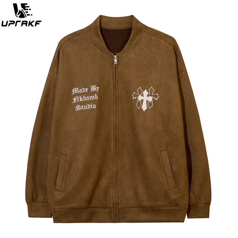 UPRAKF Vintage Zipper Jacket Fall Winter Long Sleeve Outwear Chic Loose Pocket Coat Harajuku Streetwear Windbreaker
UPRAKF Vintage Zipper Jacket Fall Winter Long Sleeve Outwear Chic Loose Pocket Coat Harajuku Streetwear Windbreaker