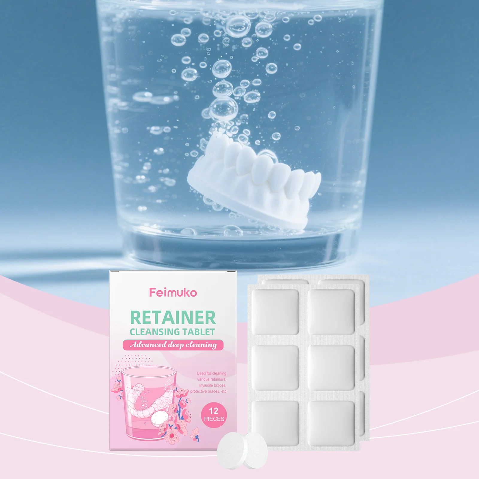 False Teeth Hygiene Cleaning Tablets - Removes Crevice Dirt Maintains Freshness Keeps Clean Ensures Comfortable Wearing
False Teeth Hygiene Cleaning Tablets - Removes Crevice Dirt Maintains Freshness Keeps Clean Ensures Comfortable Wearing