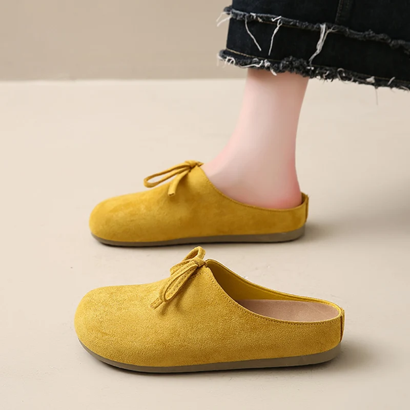 Женские получешки, замшевые сабо, тапочки, женские уличные домашние нескользящие модные слипоны
Женские получешки, замшевые сабо, тапочки, женские уличные домашние нескользящие модные слипоны