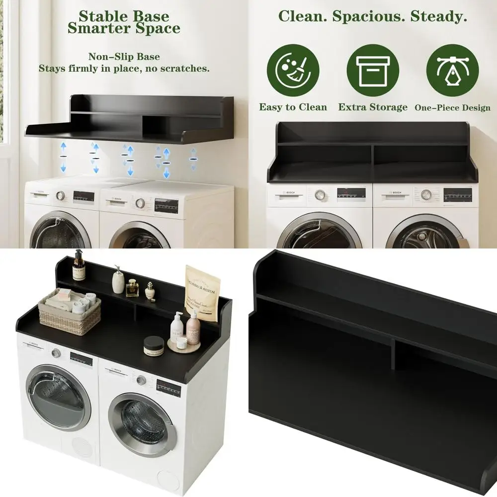 Двухъярусная деревянная столешница для стирки, 27,6 x 54, место для стиральной и сушильной машины, черный
Двухъярусная деревянная столешница для стирки, 27,6 x 54, место для стиральной и сушильной машины, черный