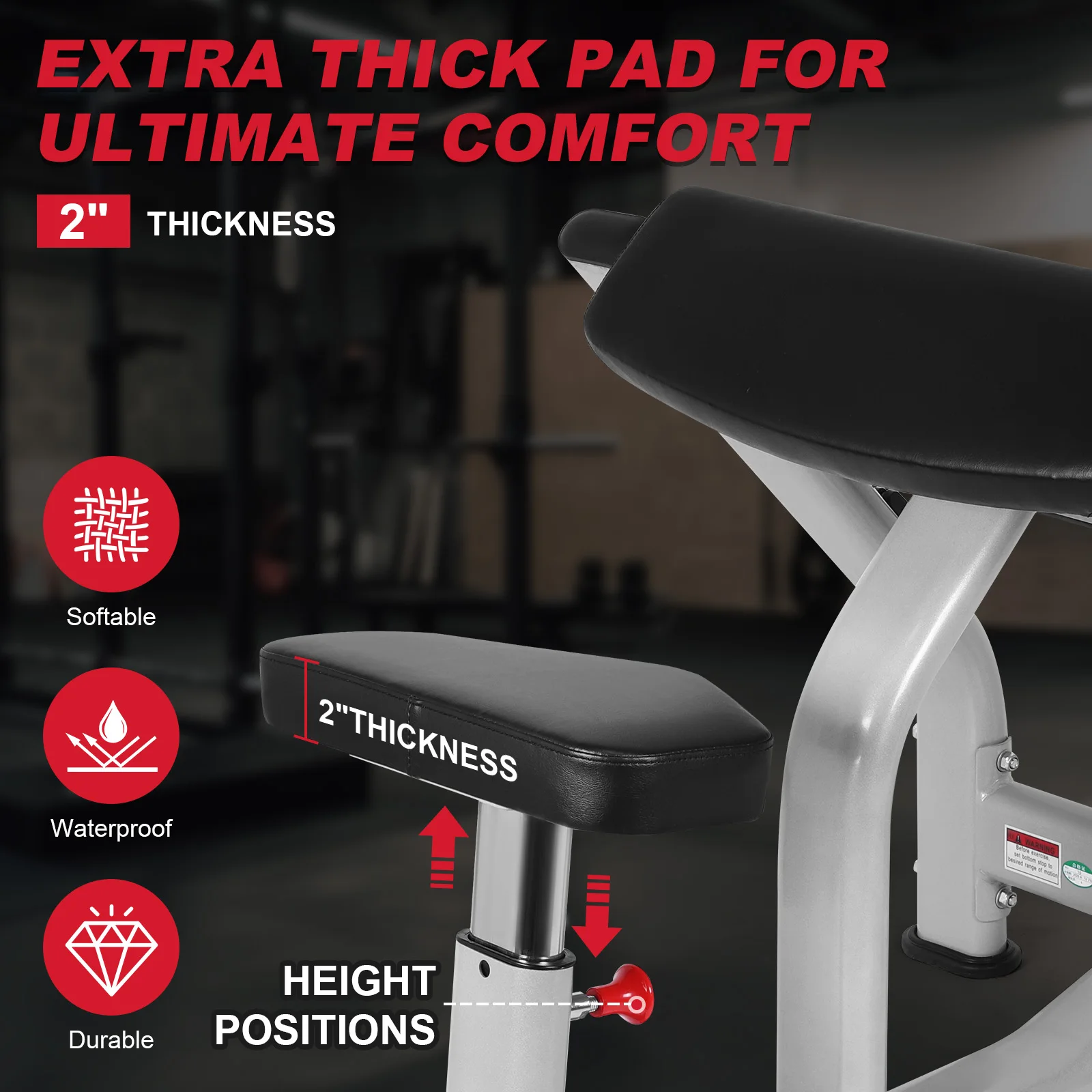 Seated Isolated Barbell Dumbbell Biceps Station with Adjustable Seat Weight Training Equipment for Home Gym Strength Training
Seated Isolated Barbell Dumbbell Biceps Station with Adjustable Seat Weight Training Equipment for Home Gym Strength Training