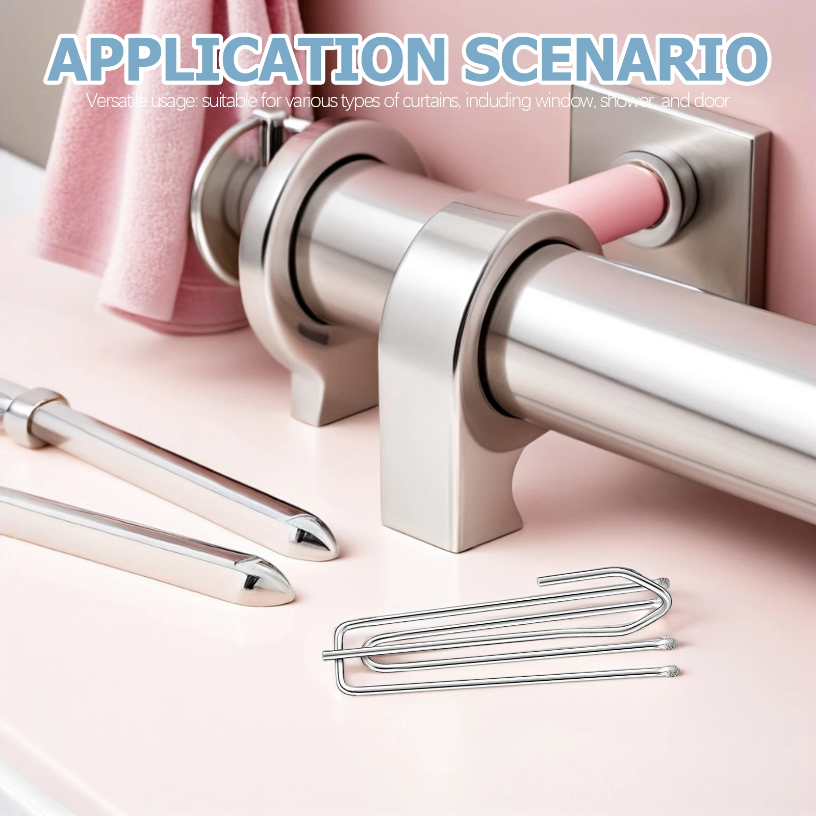 30pcs Curtain Hooks Set Stainless Steel 4 Prong Pinch Pleater Tape for Pleated Drapes Window Black Metal Accessories
30pcs Curtain Hooks Set Stainless Steel 4 Prong Pinch Pleater Tape for Pleated Drapes Window Black Metal Accessories