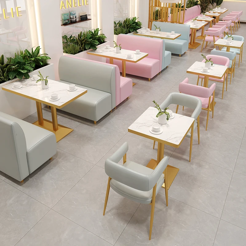 Milk tea shop booth sofa Internet celebrity theme restaurant cafe dessert baking shop Qingba hot pot shop table and chair
Milk tea shop booth sofa Internet celebrity theme restaurant cafe dessert baking shop Qingba hot pot shop table and chair