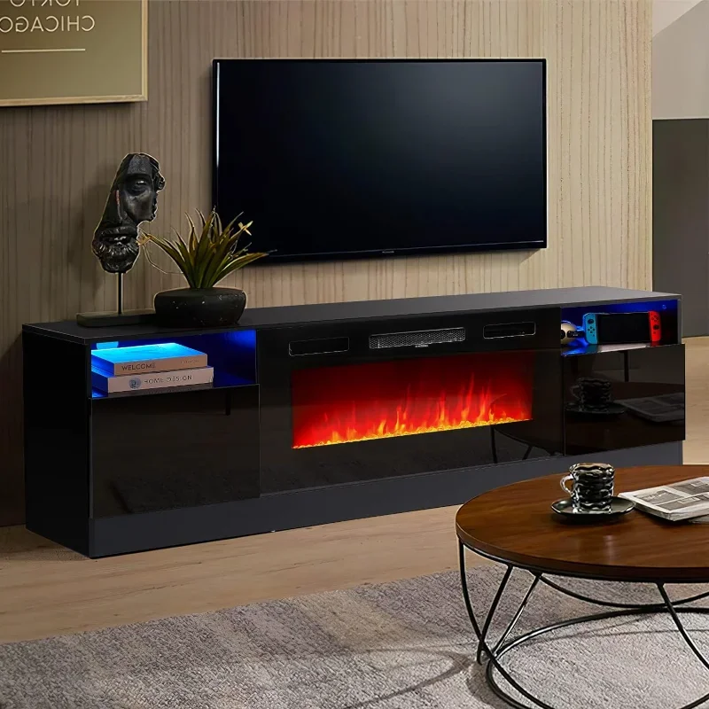 oneinmil Fireplace TV Stand with 36" Electric Fireplace, LED Light Entertainment Center, TVs Up to 80", 70 inches, Black
oneinmil Fireplace TV Stand with 36" Electric Fireplace, LED Light Entertainment Center, TVs Up to 80", 70 inches, Black