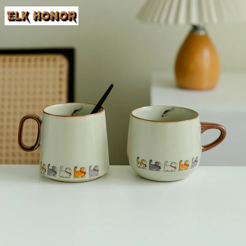 Ru Kiln Cat Brigade Coffee Mug Couple Handgrip Cups Afternoon Tea Mug Coffee Milk Pot Master Office Water Cup Teaware Decoration
Ru Kiln Cat Brigade Coffee Mug Couple Handgrip Cups Afternoon Tea Mug Coffee Milk Pot Master Office Water Cup Teaware Decoration