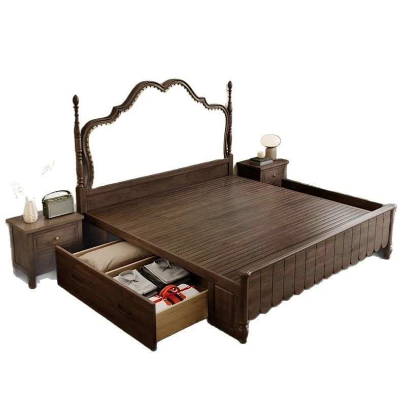 1.5 meters solid wood bed, modern simple soft bag in the ancient style master bedroom 1.8 meters double bed
1.5 meters solid wood bed, modern simple soft bag in the ancient style master bedroom 1.8 meters double bed