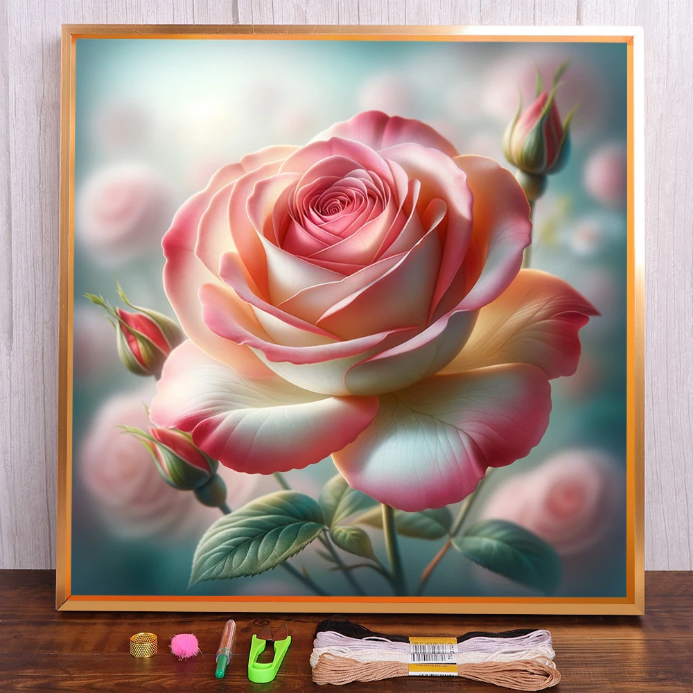Flower Rose Pre-Printed Cross-Stitch Set Embroidery DMC Threads Sewing Handicraft Handiwork Needlework Magic Sales Room Decor
Flower Rose Pre-Printed Cross-Stitch Set Embroidery DMC Threads Sewing Handicraft Handiwork Needlework Magic Sales Room Decor