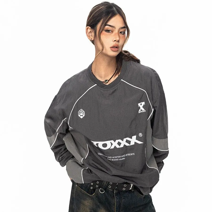 Foufurieux Sports Printed Sweatshirts for Men and Women Spring and Autumn New American Splicing Loose Casual Pullovers MenTop
Foufurieux Sports Printed Sweatshirts for Men and Women Spring and Autumn New American Splicing Loose Casual Pullovers MenTop