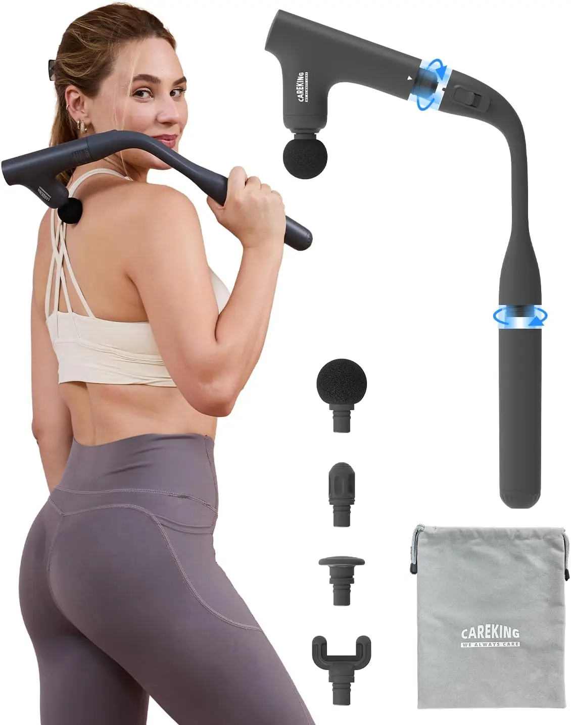 3-in-1 Detachable Massage Gun for Deep Tissue Pain Relief, Portable Percussion Massager for Shoulder, Thigh, Waist & Neck
3-in-1 Detachable Massage Gun for Deep Tissue Pain Relief, Portable Percussion Massager for Shoulder, Thigh, Waist & Neck
