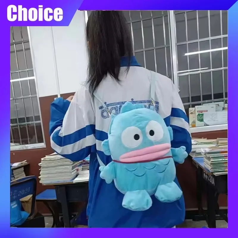 Sanrio Hangyodon Backpack Cartoon Kawaii Bag Doll Anime Soft Storage Bag Cute Outdoor Shoulder Bag Girl Birthday X-Mas Gift Kid
Sanrio Hangyodon Backpack Cartoon Kawaii Bag Doll Anime Soft Storage Bag Cute Outdoor Shoulder Bag Girl Birthday X-Mas Gift Kid