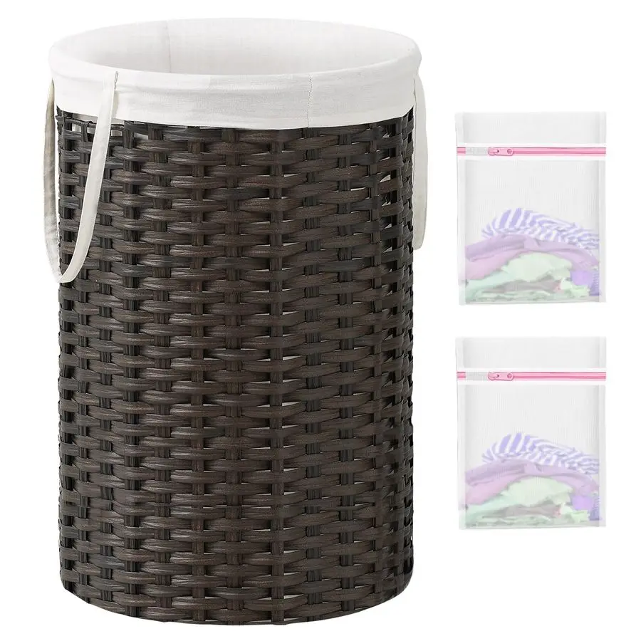 Gal 130 L Large Laundry Hamper Laundry Basket Round Handwoven Wicker Laundry Baskets Rattan Laundry Basket with Removable Bag Ha
Gal 130 L Large Laundry Hamper Laundry Basket Round Handwoven Wicker Laundry Baskets Rattan Laundry Basket with Removable Bag Ha
