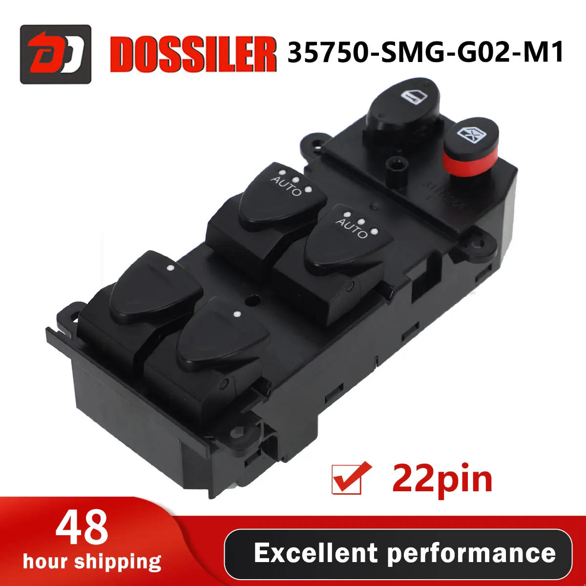 35750-SMG-G02-M1 Dossiler Front Left Driver Side Master Power Window Switch for Honda Civic 2005 2006 2007 2008 2009 2010 2011
35750-SMG-G02-M1 Dossiler Front Left Driver Side Master Power Window Switch for Honda Civic 2005 2006 2007 2008 2009 2010 2011