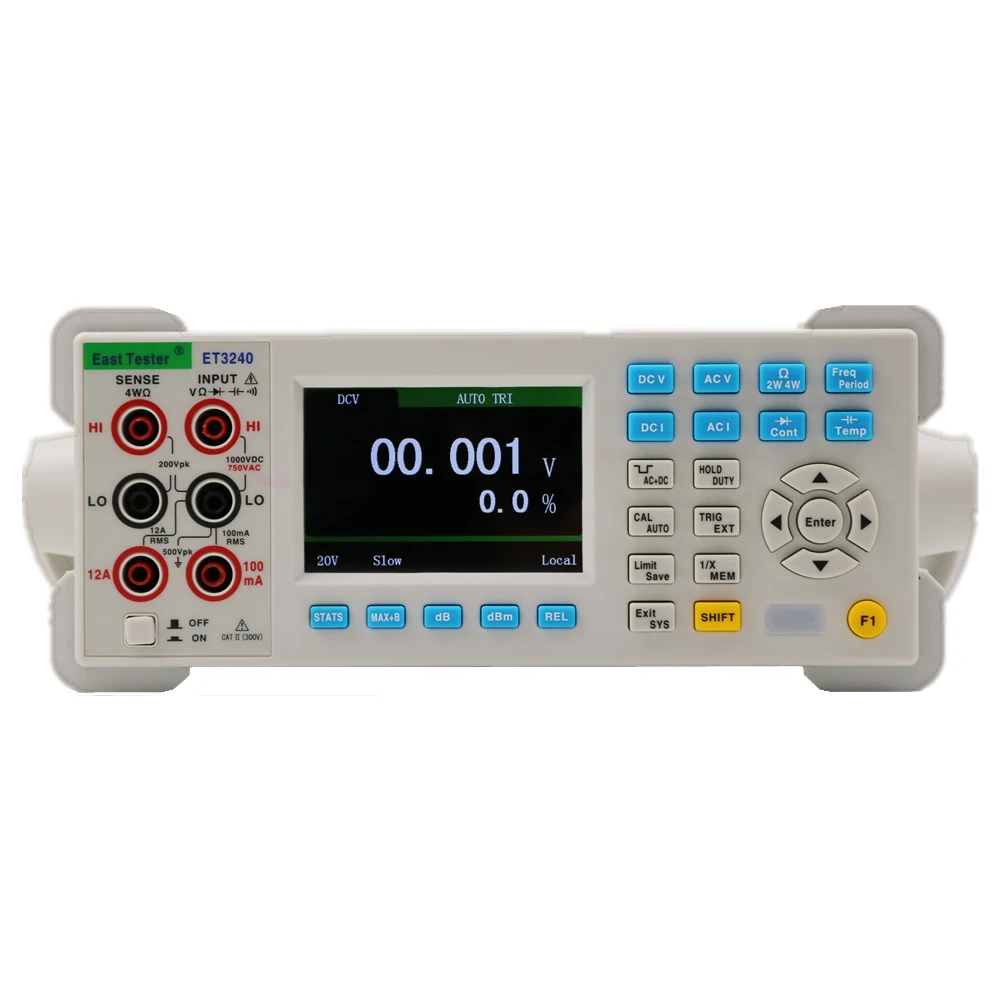 ET3240 Benchtop Digital Multimeter 4 1/2 Digits AC DC Measurement 1100V 12A Range Bench Original 22000 Counts Benchtop Digital
ET3240 Benchtop Digital Multimeter 4 1/2 Digits AC DC Measurement 1100V 12A Range Bench Original 22000 Counts Benchtop Digital