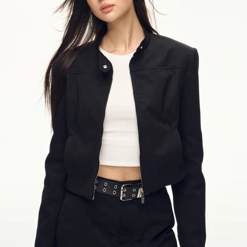 High End American Vintage O Neck Ling Sleeve Coats Y2k Aesthetic Harajuku Punk Simple Slim Clothing Streetwear Autumn Jackets
High End American Vintage O Neck Ling Sleeve Coats Y2k Aesthetic Harajuku Punk Simple Slim Clothing Streetwear Autumn Jackets
