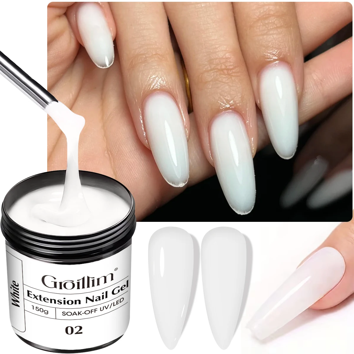 150g Large Capacity Extending Nail Gel, Self-Balancing Hardening Gel, Milky White, Quick-Drying, Removable/LED-Curing Nail Gel,
150g Large Capacity Extending Nail Gel, Self-Balancing Hardening Gel, Milky White, Quick-Drying, Removable/LED-Curing Nail Gel,