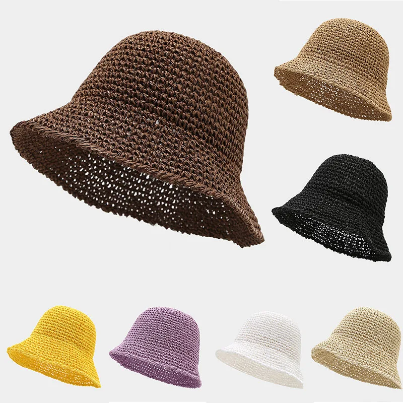 New Korean Version Women Straw Hat Summer Breathable Sun Shade Straw Hat Seaside Vacation Foldable Sun Protection Fisherman Caps
New Korean Version Women Straw Hat Summer Breathable Sun Shade Straw Hat Seaside Vacation Foldable Sun Protection Fisherman Caps