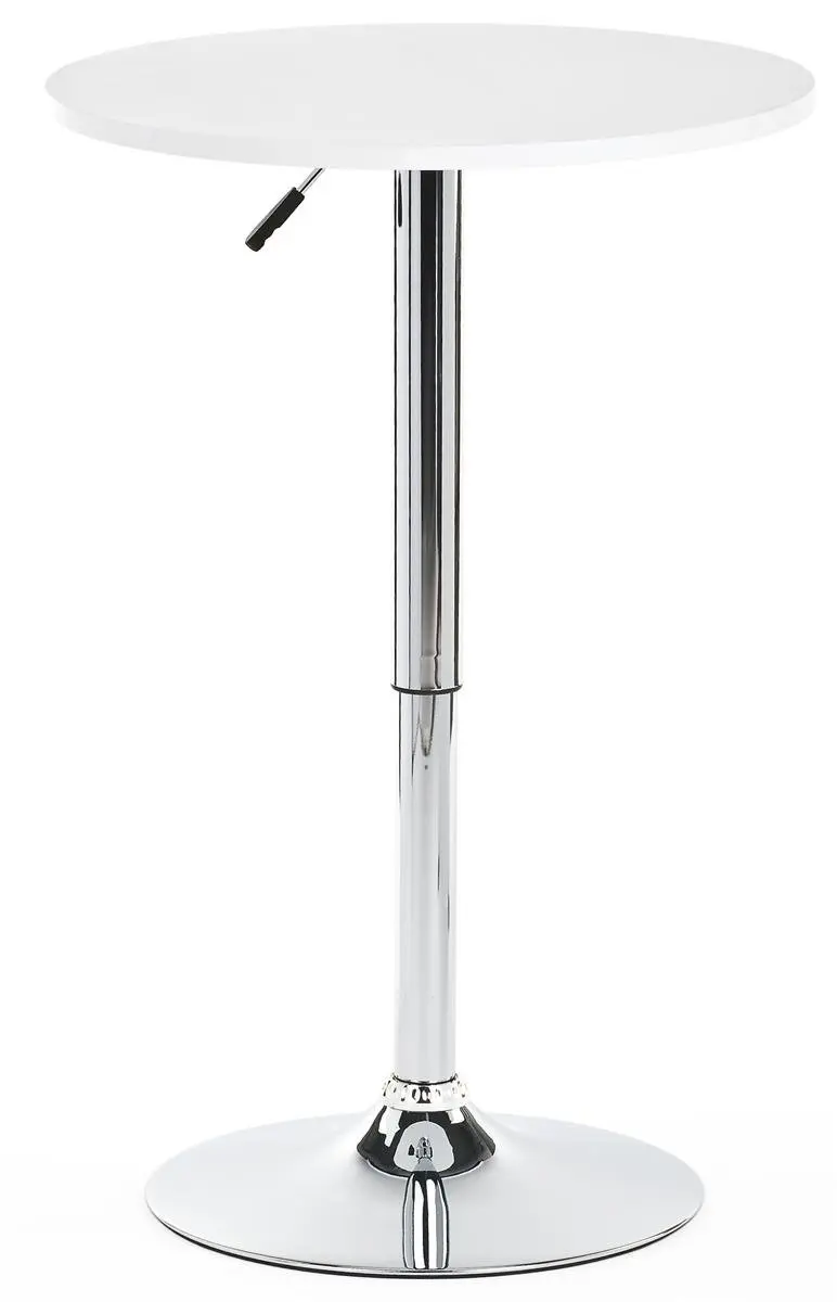 Height Adjustable Round Bar Table 360° Rotation Aluminum MDF 23.5in White, Customized
Height Adjustable Round Bar Table 360° Rotation Aluminum MDF 23.5in White, Customized