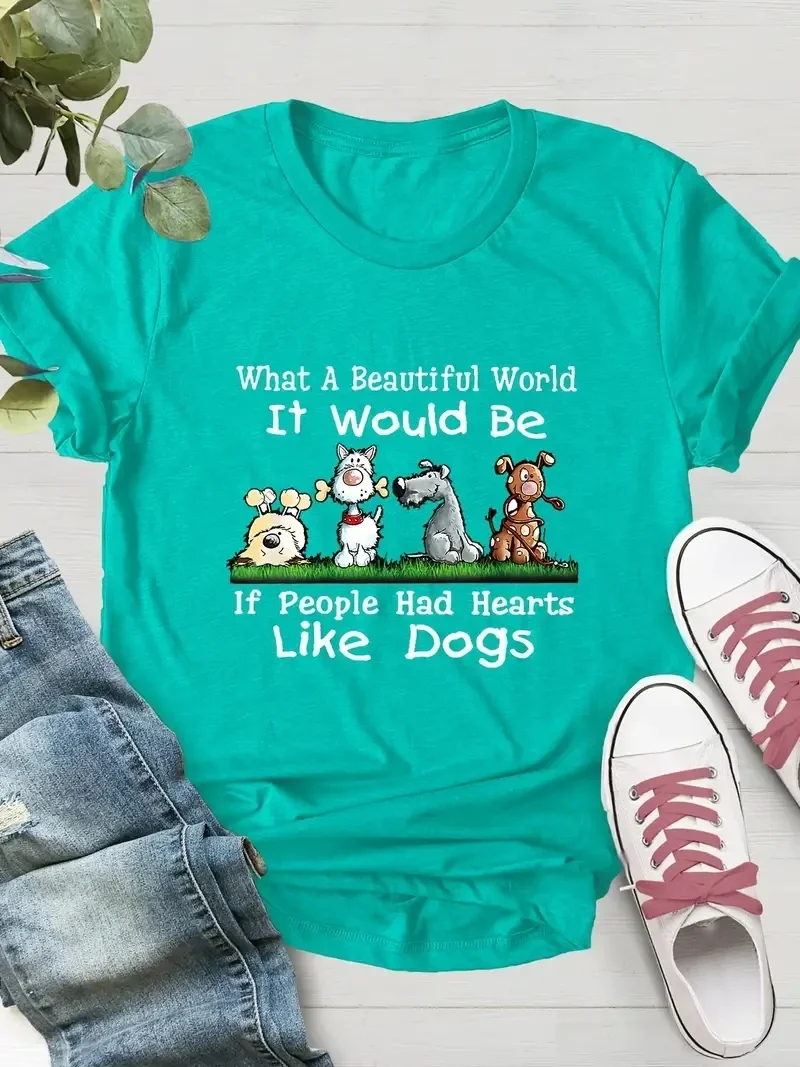 Women's Plus Size Comfortable Simple Vacation Style Commuting Fashion Casual Cute Dog 3D Printed T-shirt
Women's Plus Size Comfortable Simple Vacation Style Commuting Fashion Casual Cute Dog 3D Printed T-shirt
