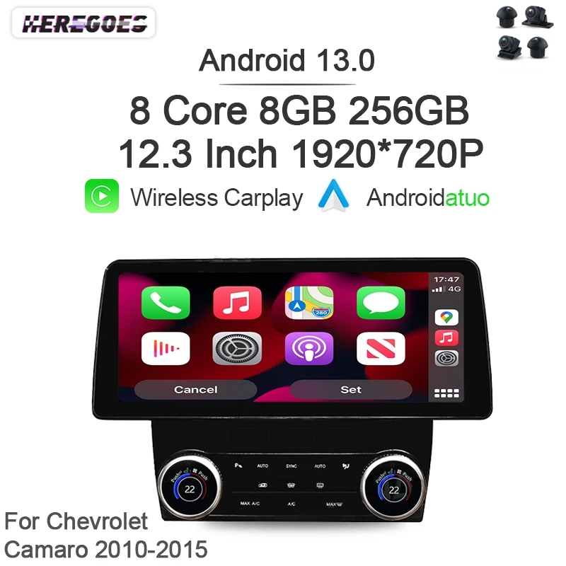Автомобильный радиоприемник Carplay, 12,3 дюйма, Android 13, GPS-навигатор, Bluetooth, 8 ГБ + 256 ГБ, 1920*720, Wi-Fi, DSP, для Chevrolet Camaro 2010-2015
Автомобильный радиоприемник Carplay, 12,3 дюйма, Android 13, GPS-навигатор, Bluetooth, 8 ГБ + 256 ГБ, 1920*720, Wi-Fi, DSP, для Chevrolet Camaro 2010-2015