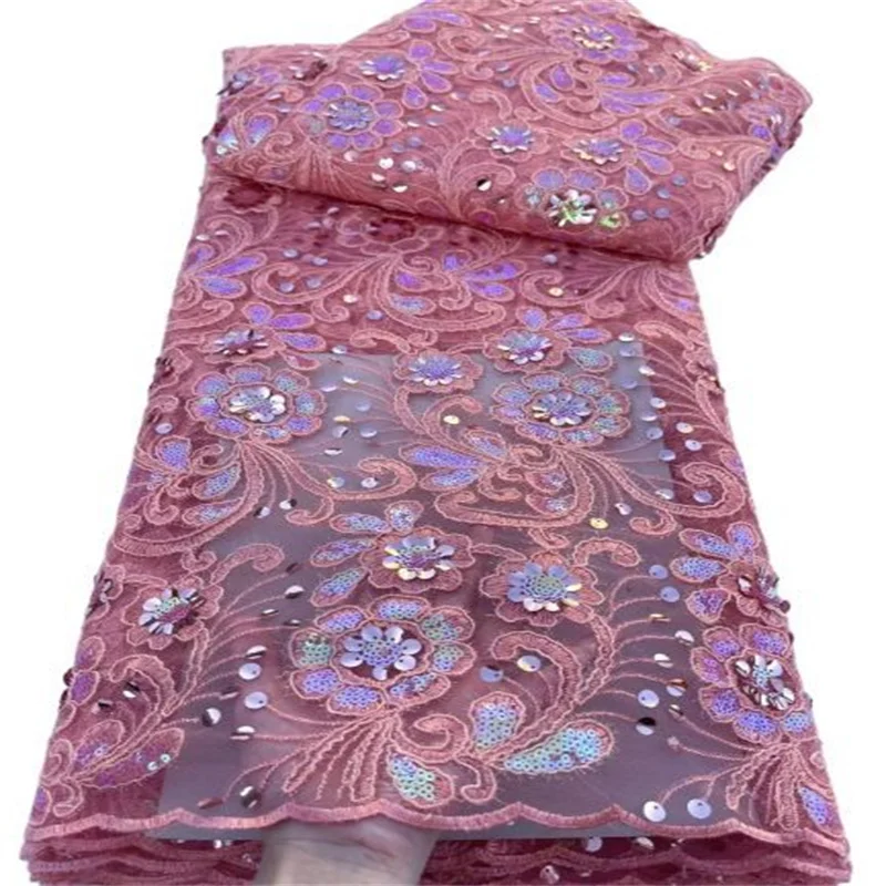 Pink Luxury MultiColor Sequins Embroidery French Tulle Lace Fabric High Quality Nigerian Wedding Dress African Lace Fabric
Pink Luxury MultiColor Sequins Embroidery French Tulle Lace Fabric High Quality Nigerian Wedding Dress African Lace Fabric