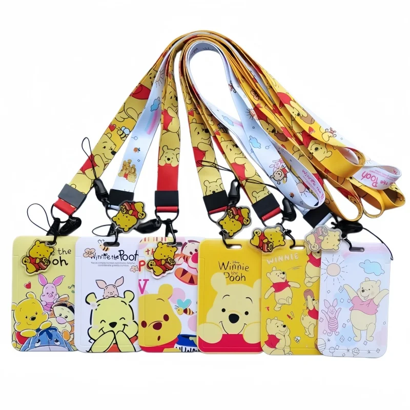 Disney Cartoon Winnie the Pooh PVC Card Set Cute Little Bear Student Campus Neck Bag Card Hanging Rope ID Card Set Keychain
Disney Cartoon Winnie the Pooh PVC Card Set Cute Little Bear Student Campus Neck Bag Card Hanging Rope ID Card Set Keychain