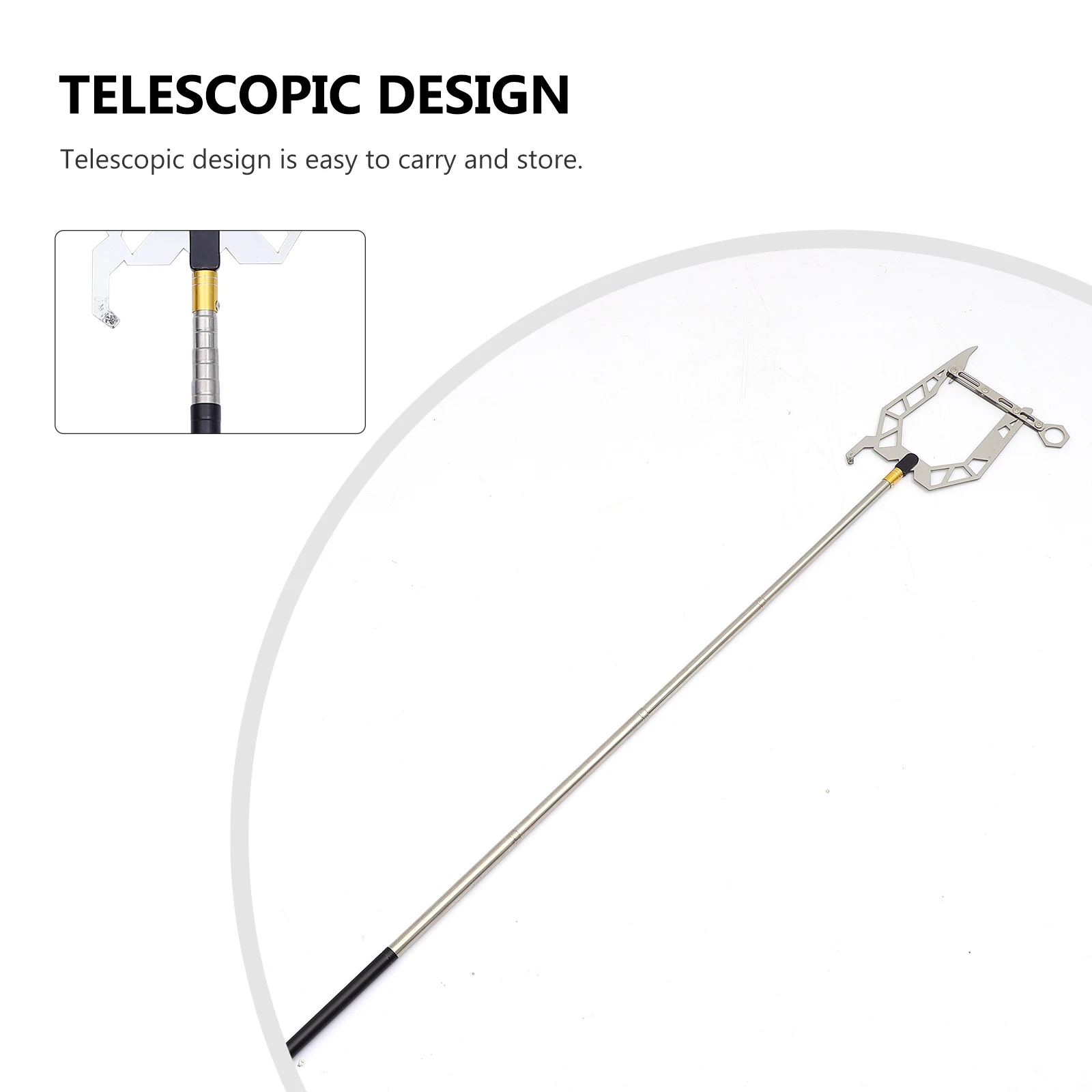 1 set Telescoping Boat Hook Stainless Steel 40cm to 140cm Portable Accessories Tie Rope Hook Boat Puller Water Sports
1 set Telescoping Boat Hook Stainless Steel 40cm to 140cm Portable Accessories Tie Rope Hook Boat Puller Water Sports