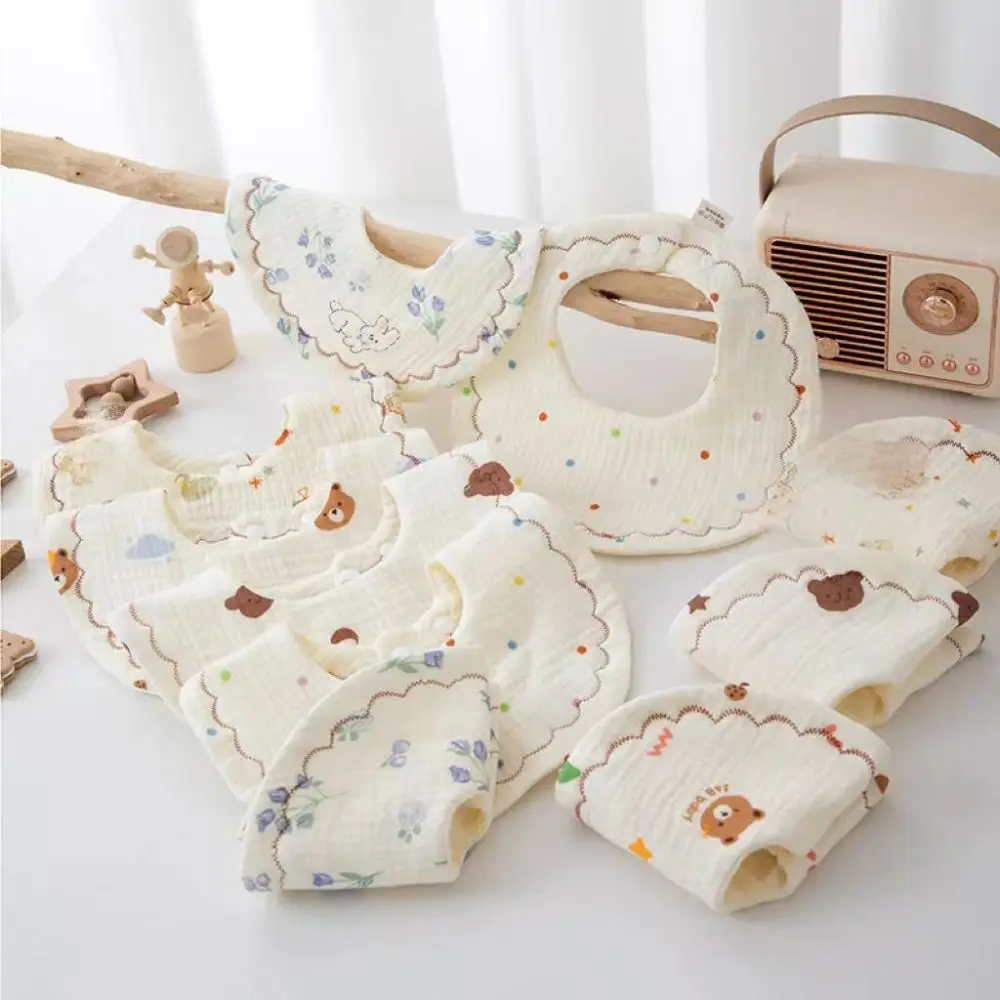 Comfortable Cartoon Baby Bibs Cotton Gause Solid Color Infant Scarf Floral Newborn Bib for Girl Boy
Comfortable Cartoon Baby Bibs Cotton Gause Solid Color Infant Scarf Floral Newborn Bib for Girl Boy