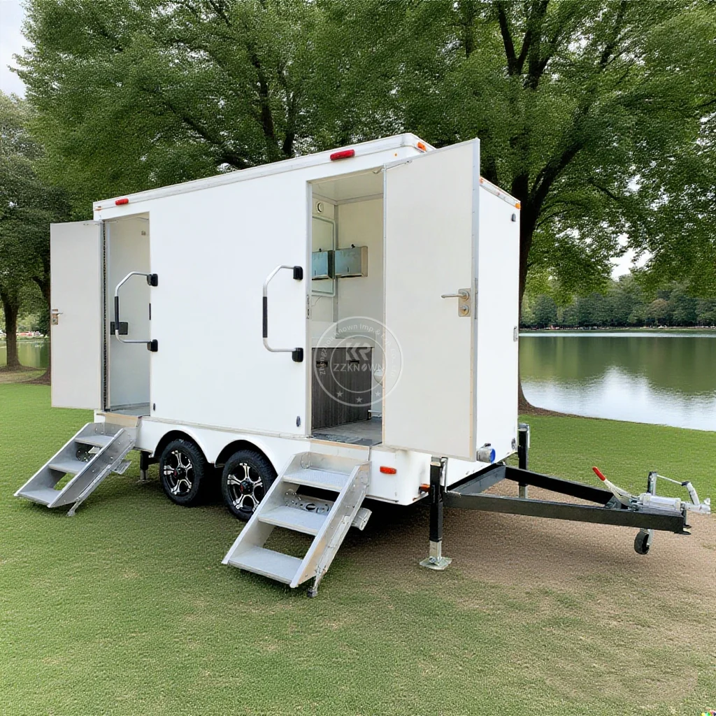 Customizable Luxury Camping Caravan Bathroom Portable Restroom Outdoor Shower Toilet Trailer Luxury for Sale
Customizable Luxury Camping Caravan Bathroom Portable Restroom Outdoor Shower Toilet Trailer Luxury for Sale