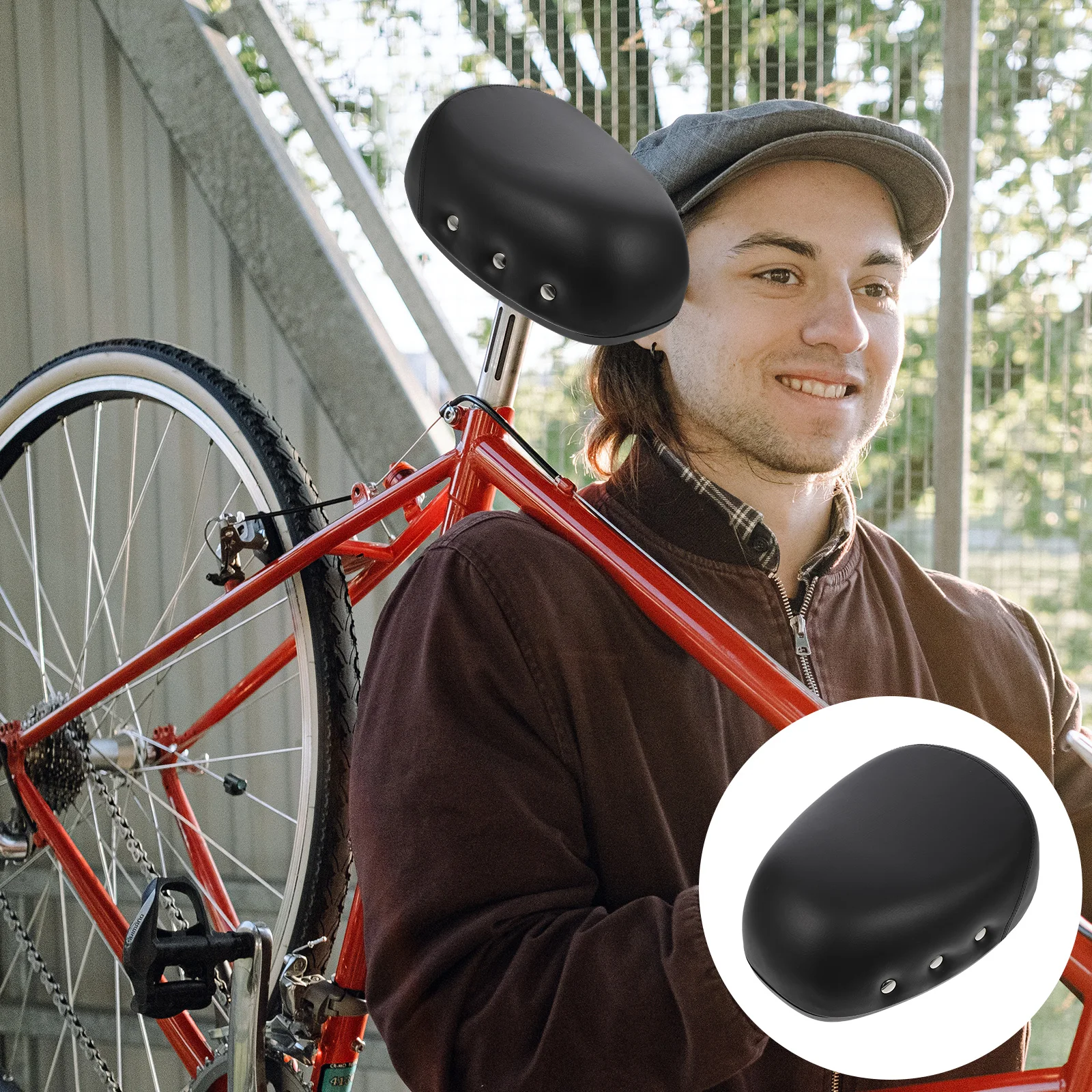 Noseless Bike Saddle High Elastic Shock Absorb Bicycle Cushion Rivet Seat for Long Distance Cycling Electric Car Friendly Women
Noseless Bike Saddle High Elastic Shock Absorb Bicycle Cushion Rivet Seat for Long Distance Cycling Electric Car Friendly Women