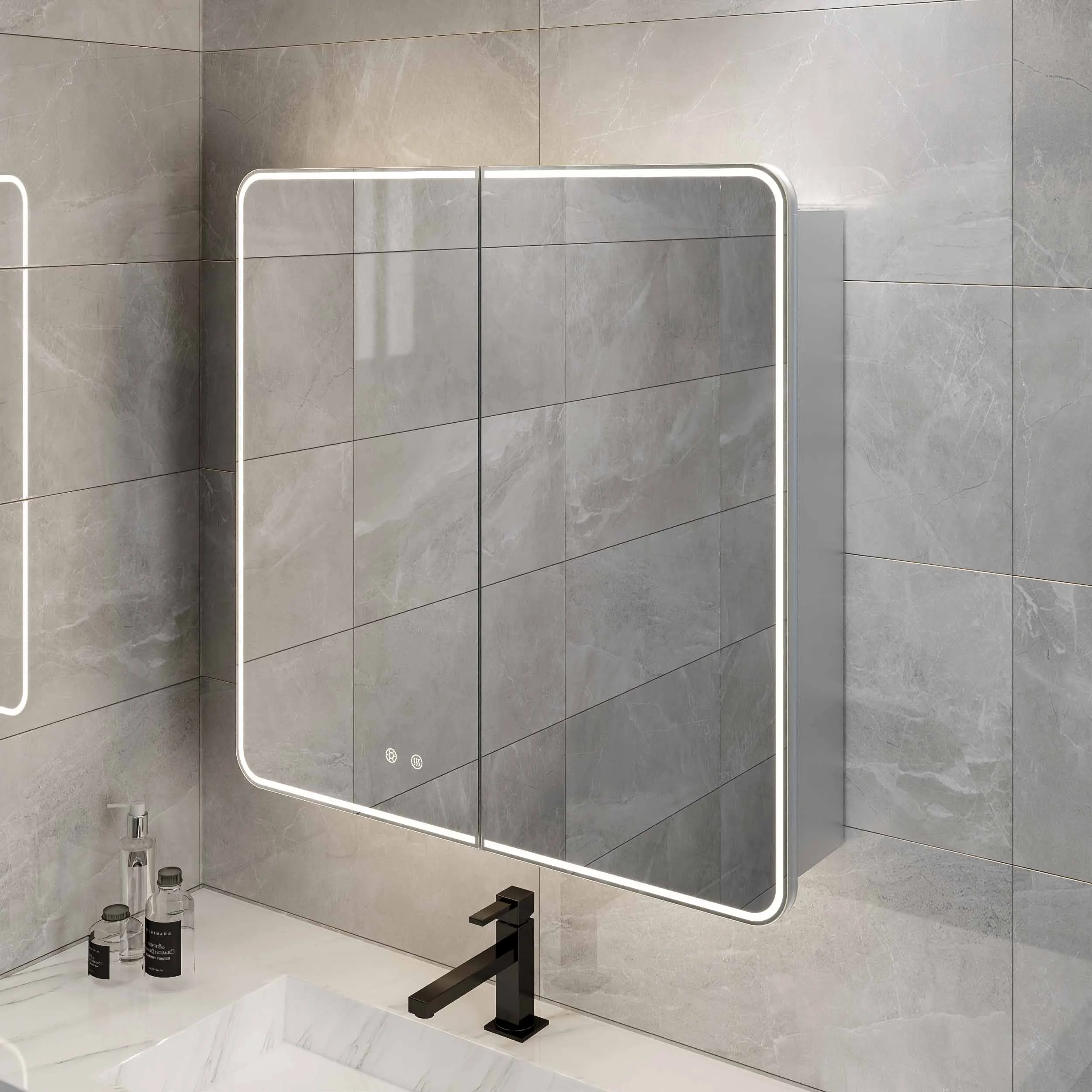 Smart 800mm Wall Custom Storage Anti Fog Toilet Led Bathroom Lights 2 Door Modern Medicine Cabinet With Mirror
Smart 800mm Wall Custom Storage Anti Fog Toilet Led Bathroom Lights 2 Door Modern Medicine Cabinet With Mirror