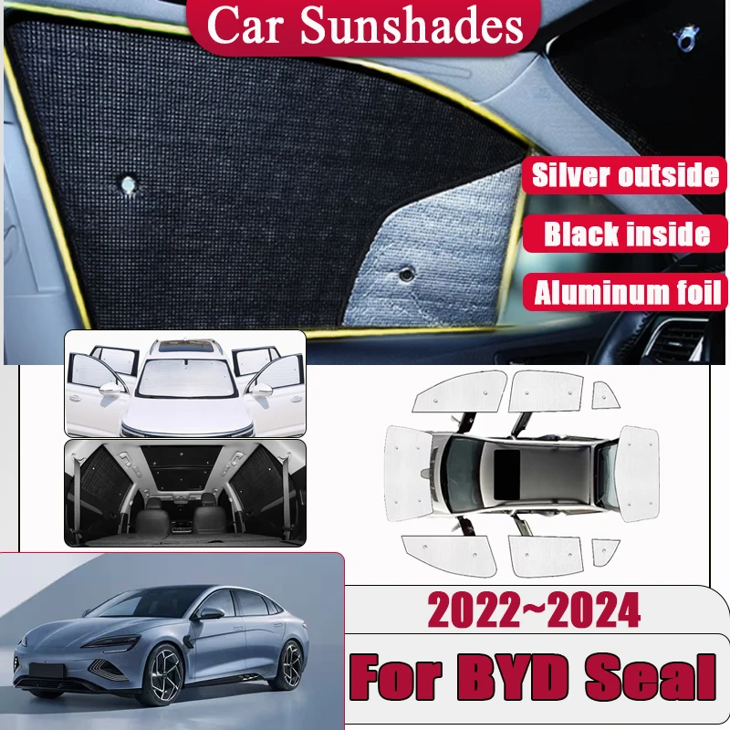 Car Window Sunshade For BYD Seal Atto 4 2022 2023 2024 Full Surround Sunshade Anti-UV Privacy Blocks Heat insulation Accessories
Car Window Sunshade For BYD Seal Atto 4 2022 2023 2024 Full Surround Sunshade Anti-UV Privacy Blocks Heat insulation Accessories